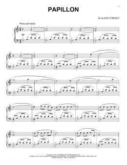page one of Papillon (Piano Solo)