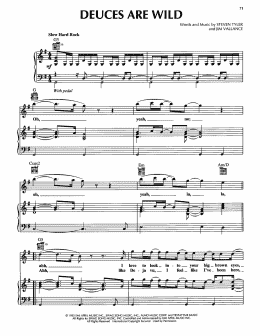 page one of Deuces Are Wild (Piano, Vocal & Guitar Chords (Right-Hand Melody))