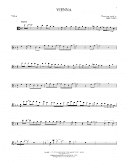 page one of Vienna (Viola Solo)