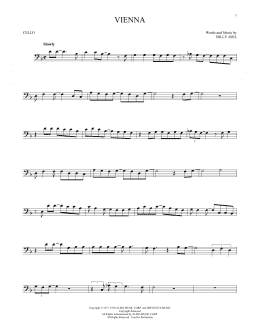 page one of Vienna (Cello Solo)