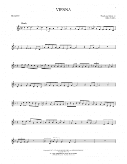 page one of Vienna (Trumpet Solo)