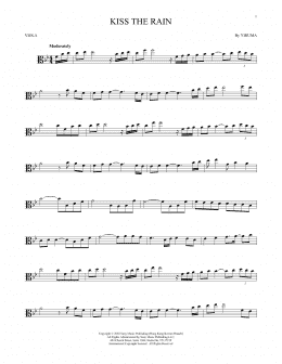page one of Kiss The Rain (Viola Solo)