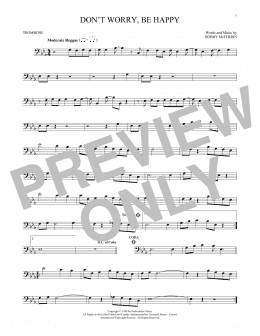 page one of Don't Worry, Be Happy (Trombone Solo)