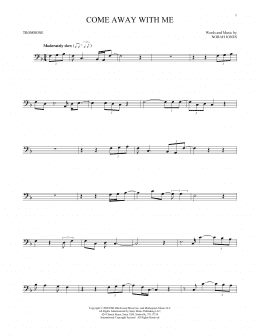 page one of Come Away With Me (Trombone Solo)