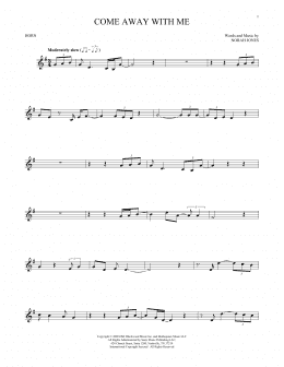 page one of Come Away With Me (French Horn Solo)