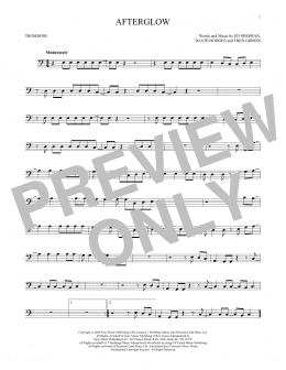 page one of Afterglow (Trombone Solo)
