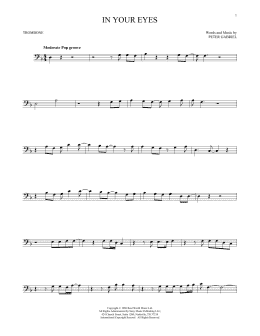 page one of In Your Eyes (Trombone Solo)