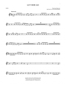 page one of Let Her Go (French Horn Solo)