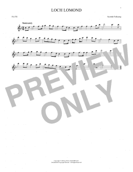 page one of Loch Lomond (Flute Solo)