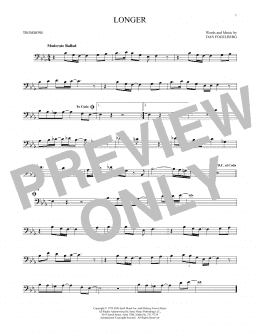 page one of Longer (Trombone Solo)