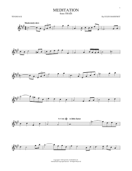 page one of Meditation (Tenor Sax Solo)