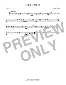 page one of Loch Lomond (Violin Solo)