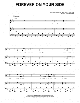 page one of Forever On Your Side (Piano, Vocal & Guitar Chords (Right-Hand Melody))