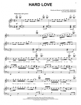 page one of Hard Love (Piano, Vocal & Guitar Chords (Right-Hand Melody))