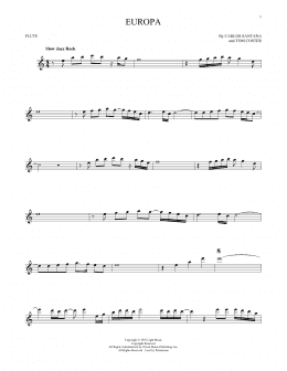 page one of Europa (Flute Solo)