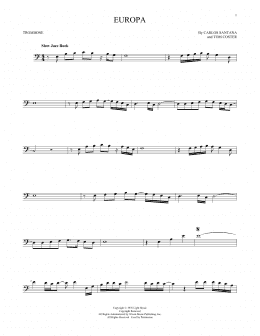 page one of Europa (Trombone Solo)