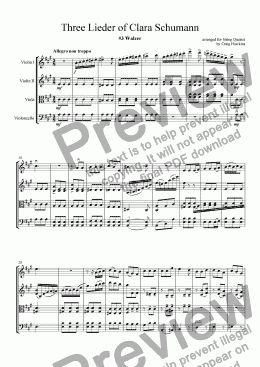page one of Three Lieder of Clara Schumann: No. 3 "Walzer"