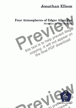 page one of Four Atmospheres of Edgar Allan Poe