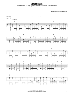 page one of Jingle Bells (Banjo Tab)