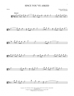 page one of Since You've Asked (Viola Solo)
