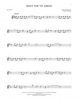 page one of Since You've Asked (Alto Sax Solo)