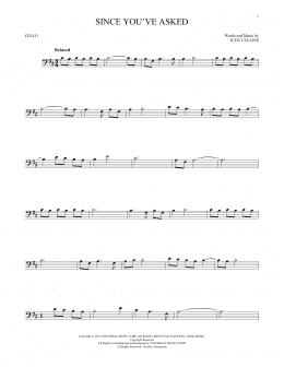 page one of Since You've Asked (Cello Solo)