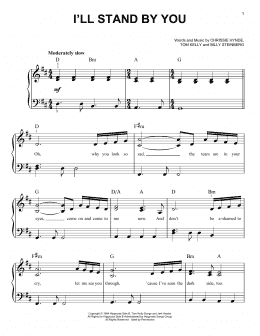 page one of I'll Stand By You (Very Easy Piano)