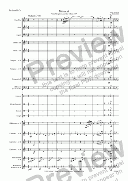 page one of Moment (CLC/Score & Parts)