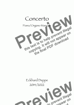 page one of Concerto 