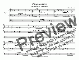 page one of Es ist gewißlich an der Zeit (I) - Chorale Prelude
