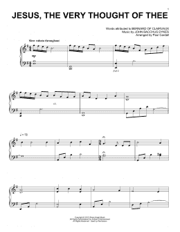 page one of Jesus, The Very Thought Of Thee (Piano Solo)