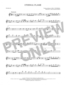page one of Eternal Flame (Tenor Sax Solo)