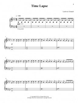 page one of Time Lapse (Piano Solo)