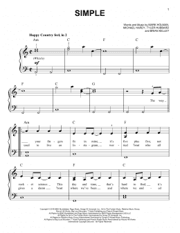 page one of Simple (Very Easy Piano)