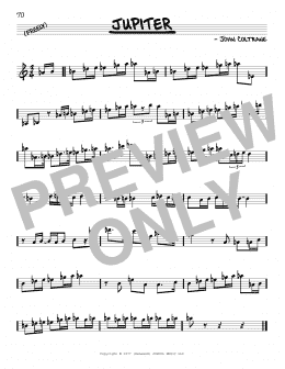 page one of Jupiter (Real Book – Melody & Chords)