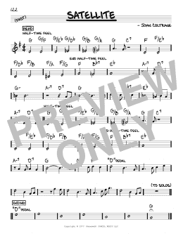 page one of Satellite (Real Book – Melody & Chords)