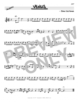 page one of Venus (Real Book – Melody & Chords)