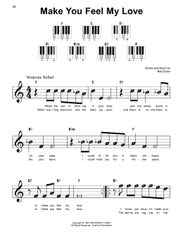 page one of Make You Feel My Love (Super Easy Piano)