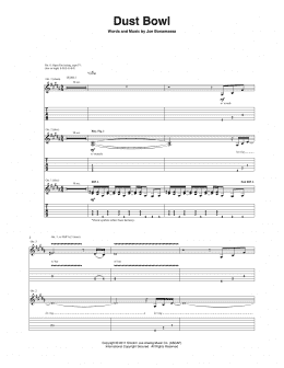 page one of Dust Bowl (Guitar Tab)