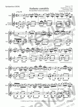 page one of Andante cantabile (GKM/Score & Parts)