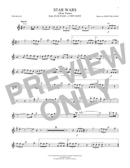 page one of Star Wars (Main Theme) (Tenor Sax Solo)