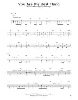 page one of You Are The Best Thing (Easy Bass Tab)