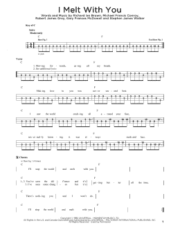 page one of I Melt With You (Easy Bass Tab)