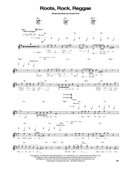 page one of Roots, Rock, Reggae (Guitar Tab)
