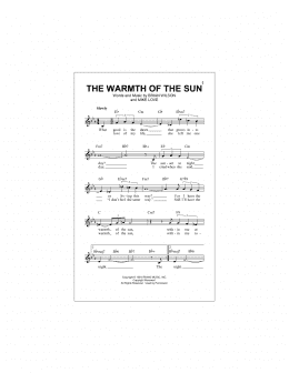 page one of The Warmth Of The Sun (Lead Sheet / Fake Book)