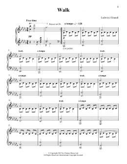 page one of Walk (Piano Solo)