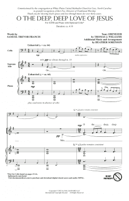 page one of O The Deep, Deep Love Of Jesus (SATB Choir)