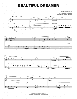 page one of Beautiful Dreamer (arr. Phillip Keveren) (Piano Solo)
