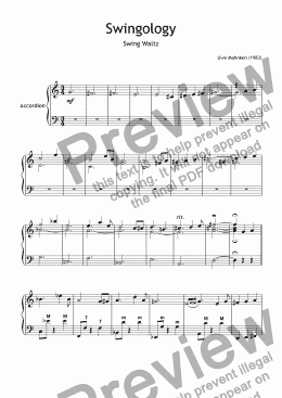 page one of Swingology (Accordion)