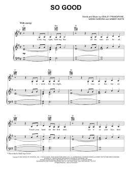 page one of So Good (Piano, Vocal & Guitar Chords (Right-Hand Melody))